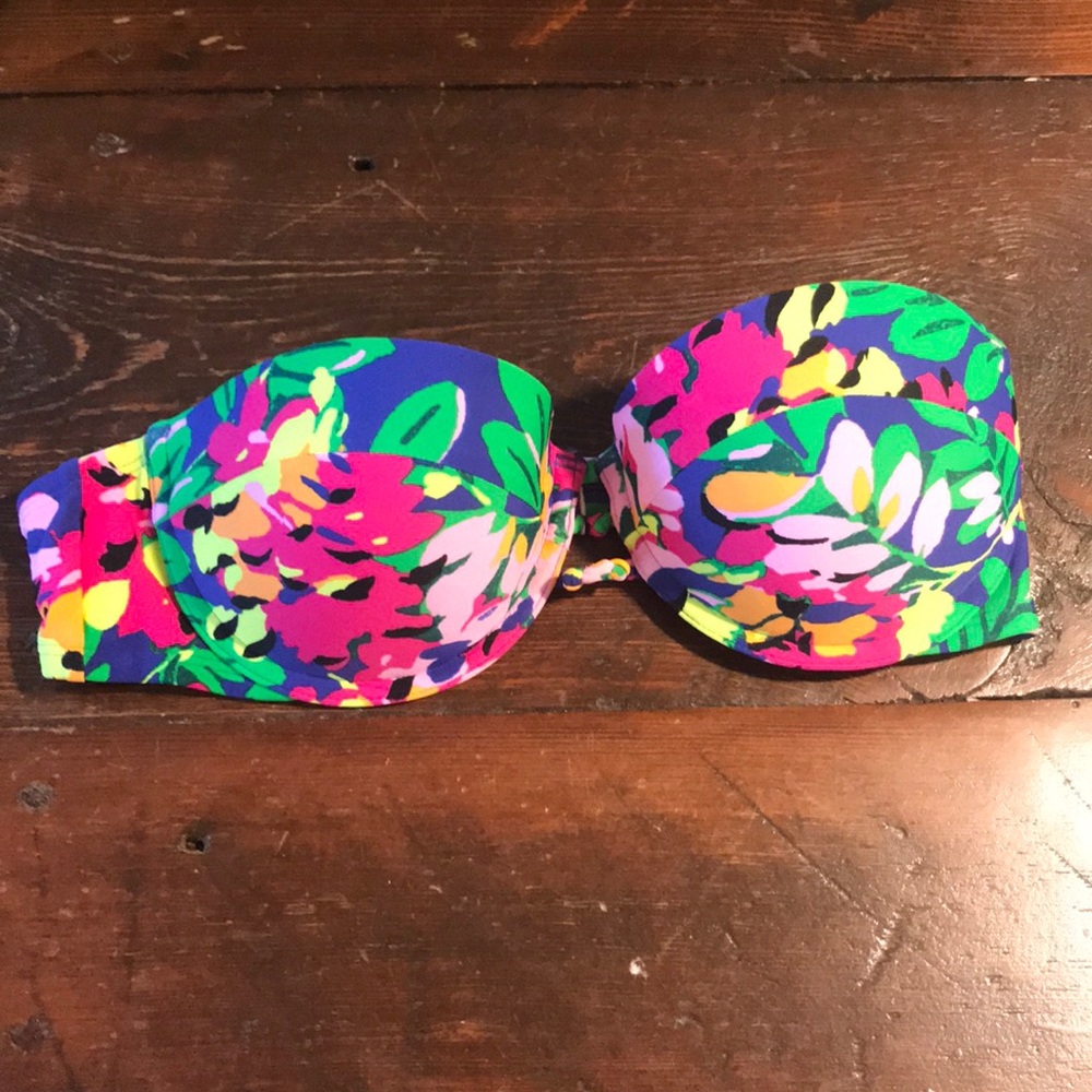 Aerie floral bikini top